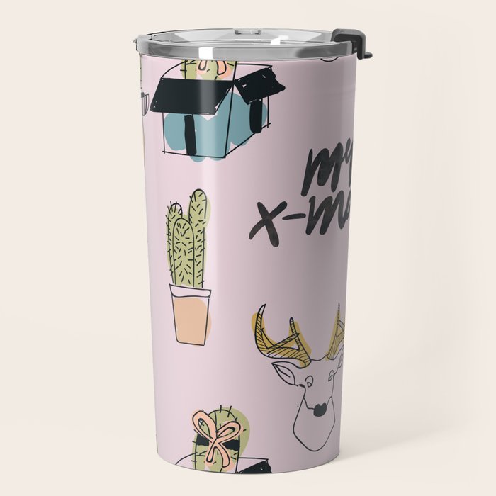 Christmas Cactus Travel Mug Gallery Image 2