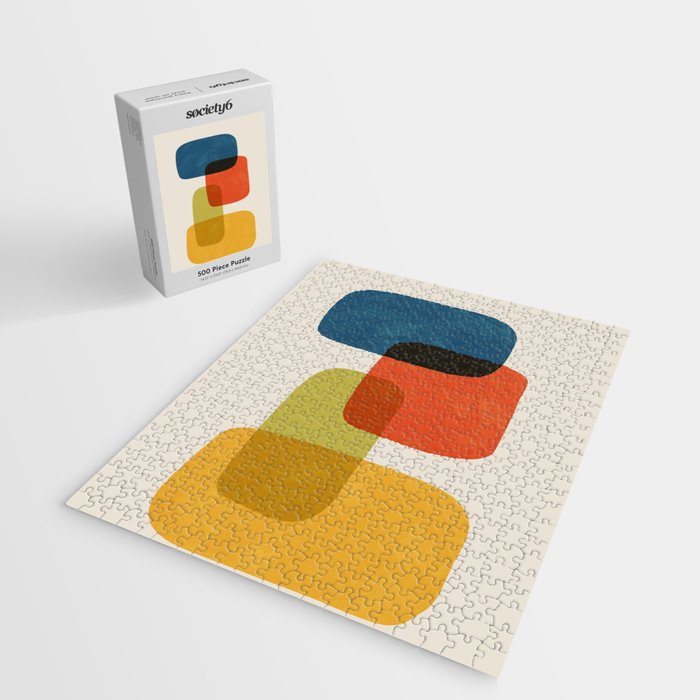 Colorful Stones Yellow Orange Blue Green Jigsaw Puzzle Gallery Image 2