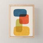 Colorful Stones Yellow Orange Blue Green Mini Art Print Gallery Image 1