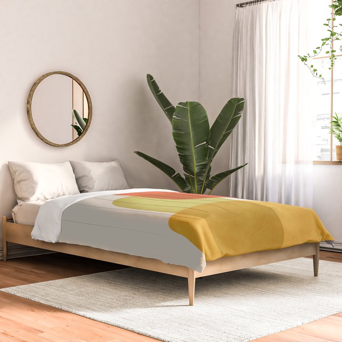 Colorful Stones Yellow Orange Blue Green Comforter Gallery Image 2