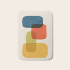 Colorful Stones Yellow Orange Blue Green Bath Mat Gallery Image 1