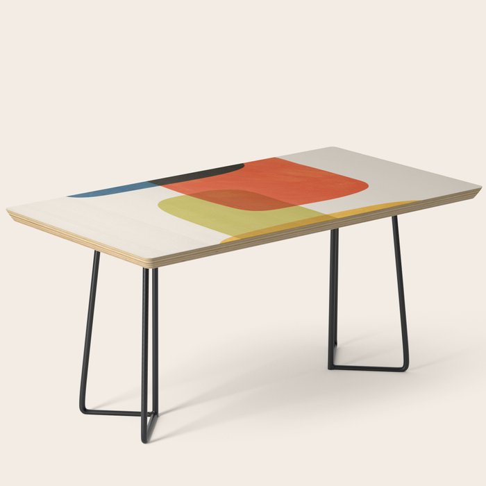 Colorful Stones Yellow Orange Blue Green Coffee Table Gallery Image 1