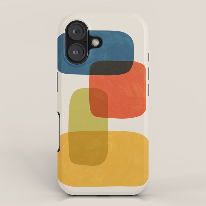 Colorful Stones Yellow Orange Blue Green iPhone Case Gallery Image 1