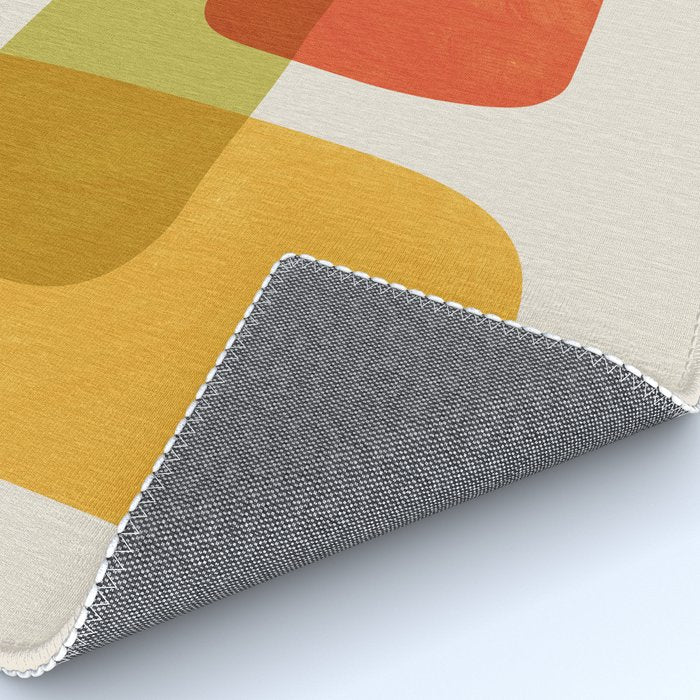 Colorful Stones Yellow Orange Blue Green Rug Gallery Image 4