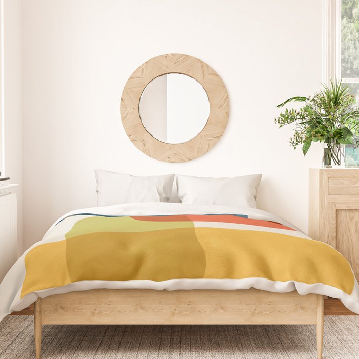 Colorful Stones Yellow Orange Blue Green Duvet Cover Gallery Image 3