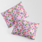 Cherry Pattern on Lavender Pillow Sham Gallery Image 3