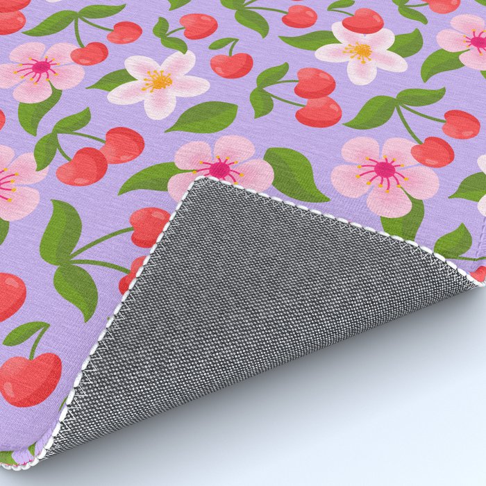Cherry Pattern on Lavender Rug Gallery Image 4