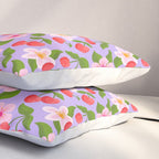 Cherry Pattern on Lavender Pillow Sham Gallery Image 3