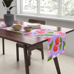 Cherry Pattern on Lavender Table Runner Gallery Image 2
