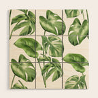 Large Monstera  Wood Wall Art Gallery Image 1