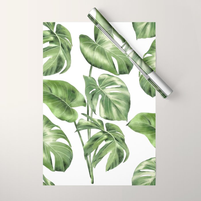Large Monstera  Wrapping Paper Gallery Image 1