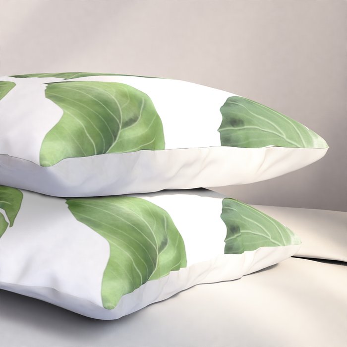 Large Monstera  Pillow Sham Gallery Image 3