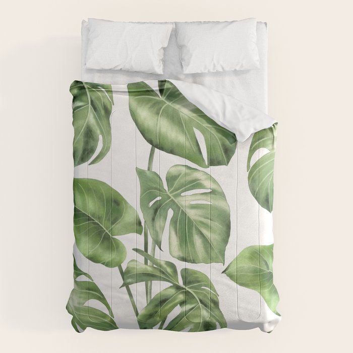 Large Monstera  Comforter Gallery Image 6