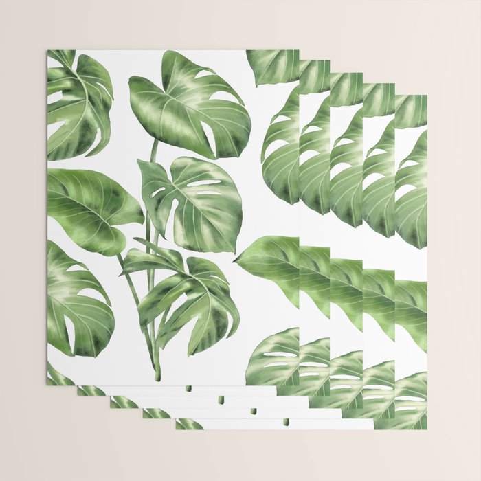 Large Monstera  Wrapping Paper Gallery Image 3