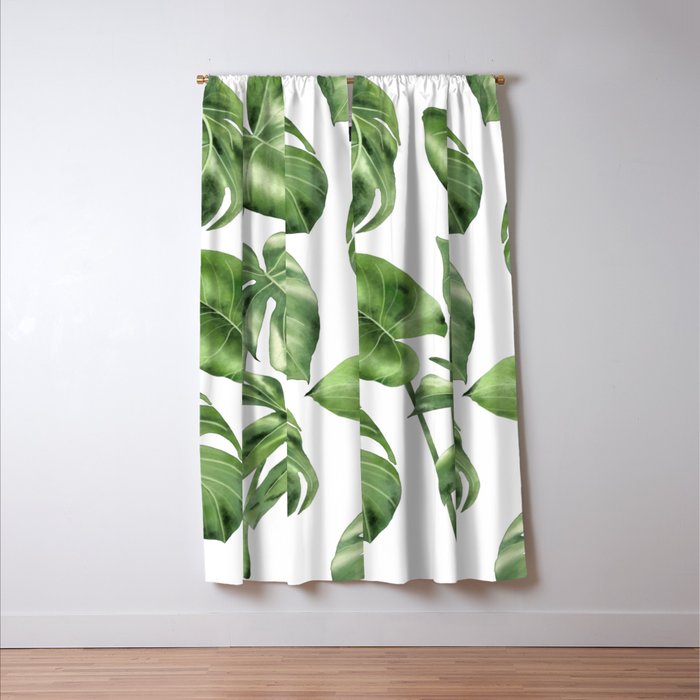 Large Monstera  Window Curtain Gallery Image 3