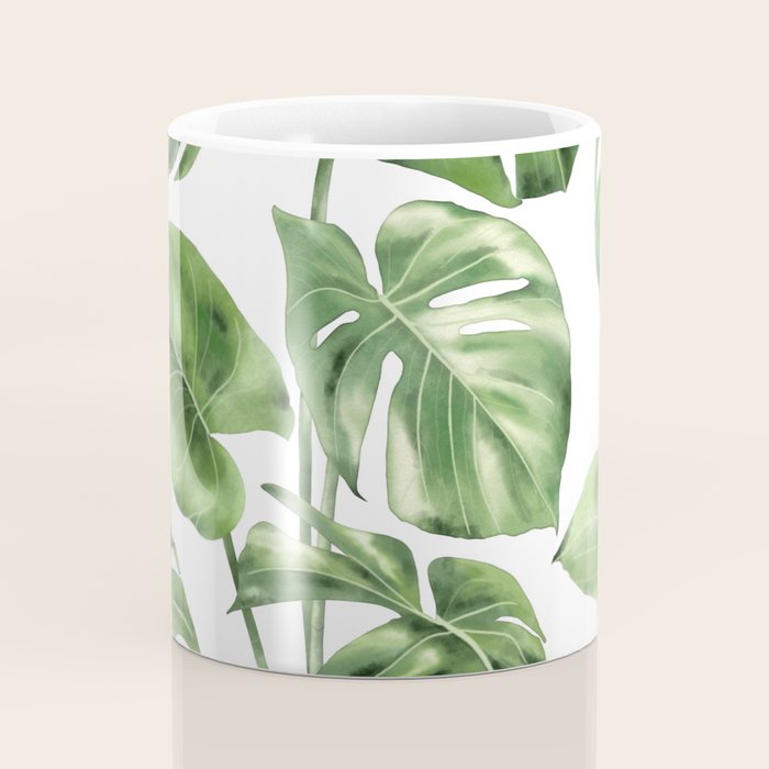Large Monstera  Coffee Mug Gallery Image 4