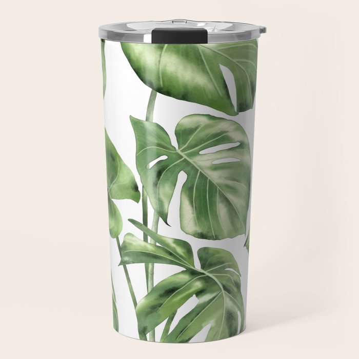 Large Monstera  Travel Mug Gallery Image 1