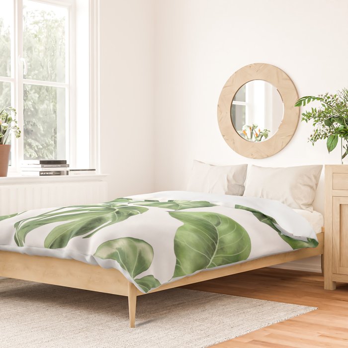 Large Monstera  Duvet Cover Gallery Image 2