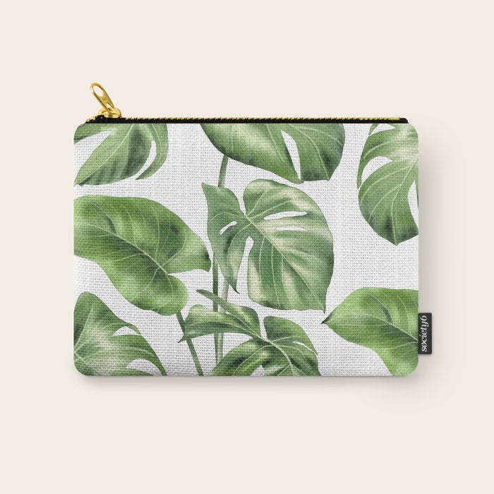 Large Monstera  Carry All Pouch Gallery Image 1