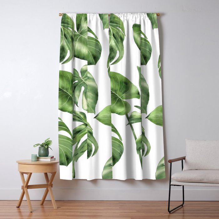 Large Monstera  Window Curtain Gallery Image 5