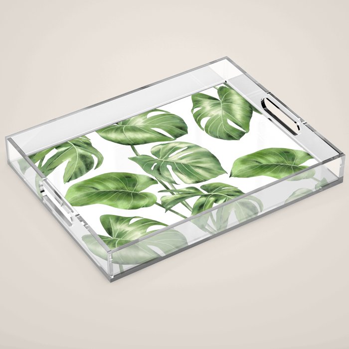 Large Monstera  Acrylic Tray Gallery Image 1
