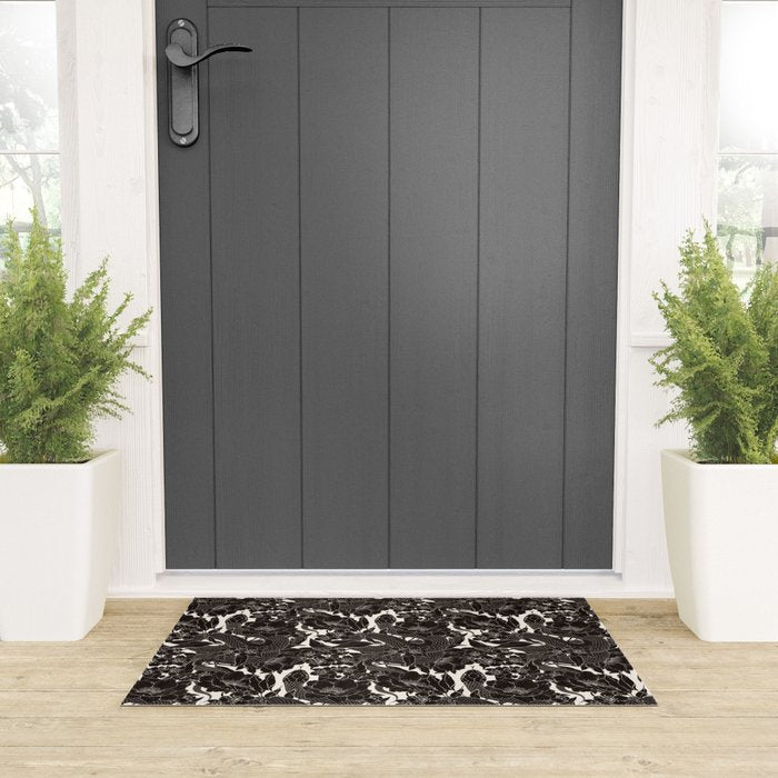 Enchanted Snake Block Print Welcome Mat Gallery Image 3