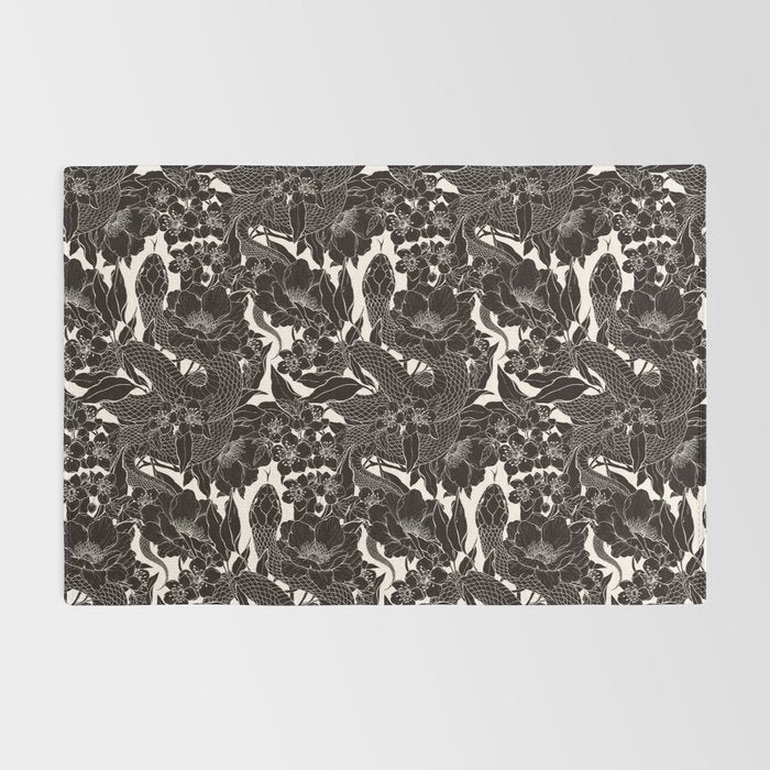 Enchanted Snake Block Print Rug Gallery Image 2