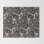 Enchanted Snake Block Print Throw Blanket Gallery Image 2