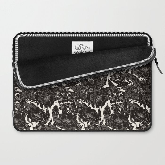 Enchanted Snake Block Print Laptop Sleeve Gallery Image 2