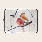 Cardinals and Birch Trees  Laptop Sleeve Gallery Image 1