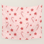Peppermint Christmas Wall Tapestry Gallery Image 4