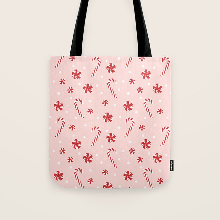 Peppermint Christmas Tote Bag Gallery Image 1