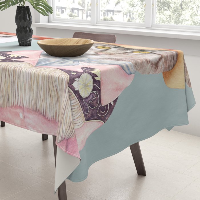 Cowboy Cats Tablecloth Gallery Image 3