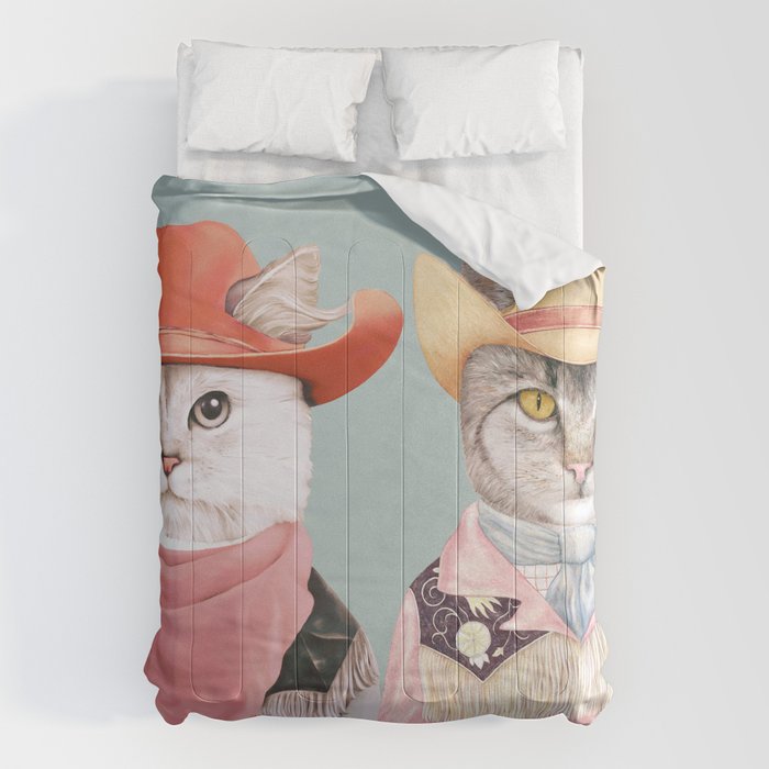 Cowboy Cats Comforter Gallery Image 1