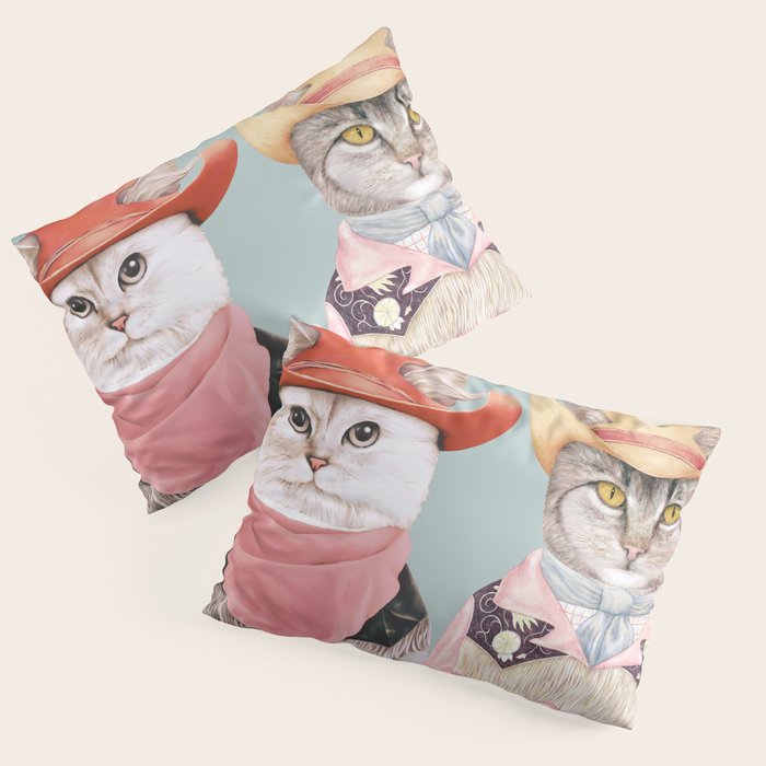 Cowboy Cats Pillow Sham Gallery Image 3
