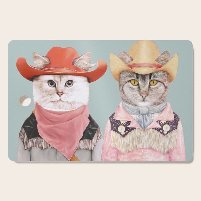 Cowboy Cats Cutting Board Gallery Image 1