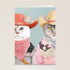 Cowboy Cats Stationery Card Gallery Image 2