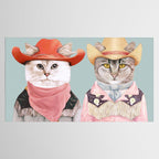 Cowboy Cats Tablecloth Gallery Image 2