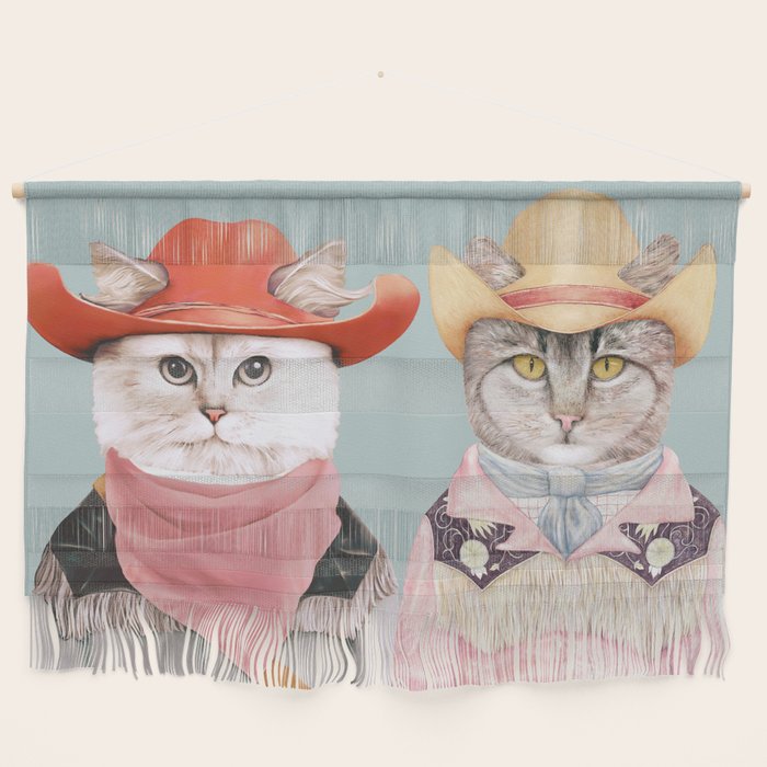 Cowboy Cats Wall Hanging Gallery Image 1