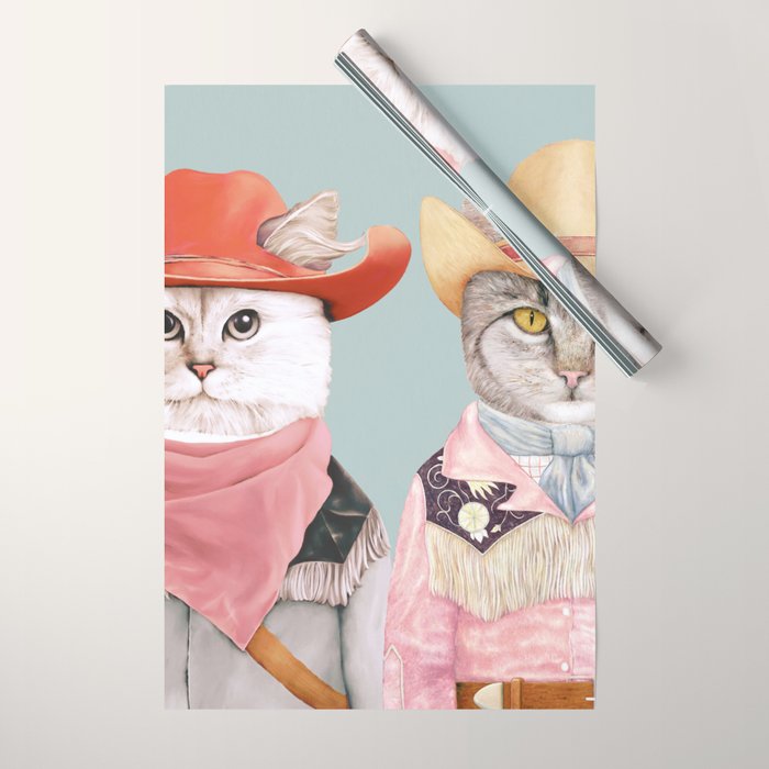 Cowboy Cats Wrapping Paper Gallery Image 1