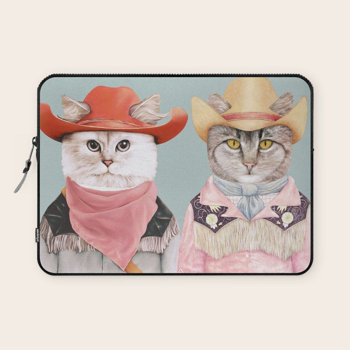 Cowboy Cats Laptop Sleeve Gallery Image 1
