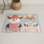 Cowboy Cats Rug Gallery Image 1