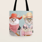 Cowboy Cats Tote Bag Gallery Image 1