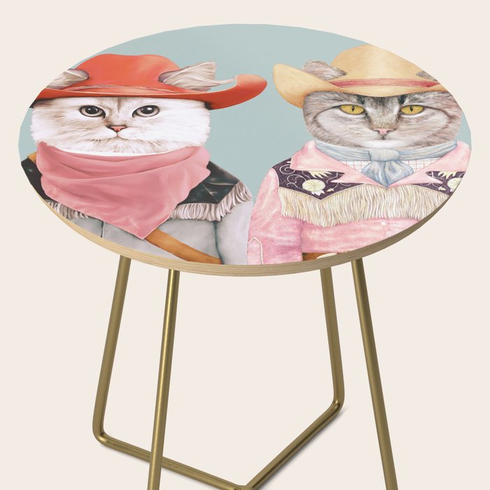 Cowboy Cats Side Table Gallery Image 2