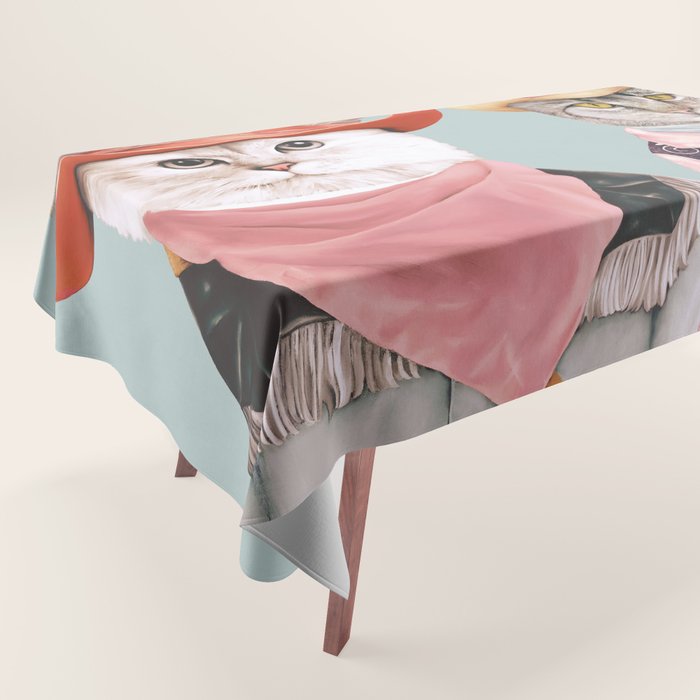 Cowboy Cats Tablecloth Gallery Image 1