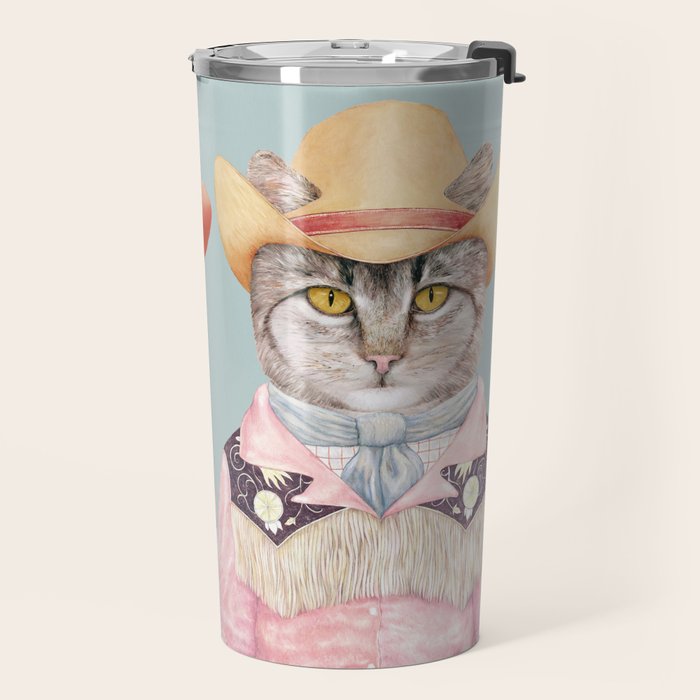 Cowboy Cats Travel Mug Gallery Image 2