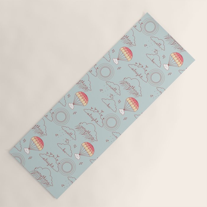 Everything will be alright pattern Yoga Mat Gallery Image 1