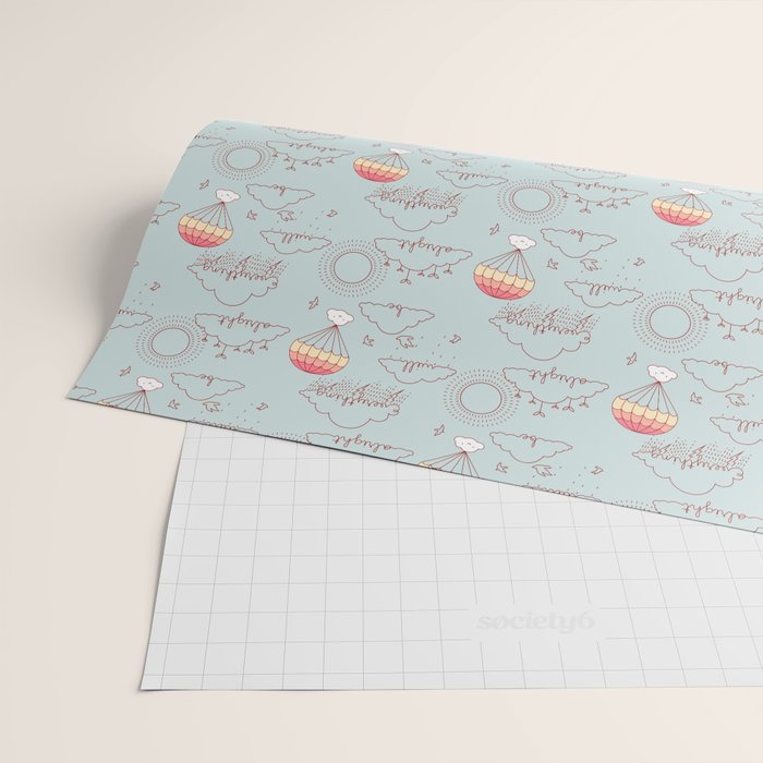 Everything will be alright pattern Wrapping Paper Gallery Image 2