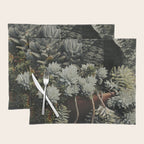 Moody Succulent x houseplant leaf photograph Placemat Gallery Image 1