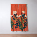 Folk Botanical Bloom Window Curtain Gallery Image 3